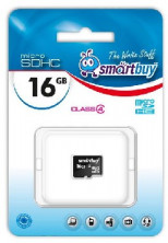 SMARTBUY (SB16GBSDCL4-00) MicroSDHC 16GB Сlass4