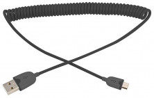 REXANT (18-4300) USB кабель универсальный microUSB шнур витой 1 м черный REXANT