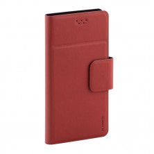Универсальный чехол-книжка для смартфонов "Maverick" Slimcase, упаковка пластик, размер 5,2-5,5", XL, красный