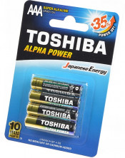 Элемент питания TOSHIBA LR03 ALPHA POWER 4/блистер
