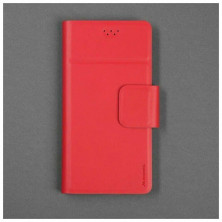 Универсальный чехол-книжка для смартфонов "Maverick" Slimcase, упаковка пластик, размер 5,5-6,0", 2XL, красный