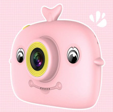 Фотоаппарат детский X12A дельфин розовый