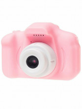 Фотоаппарат детский розовый (Прорезиненное покрытие, АКБ 400Mah)