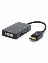 ATCOM (AT6854) Переходник 0.1 m DisplayPort(m)  HDMI, VGA, DVI