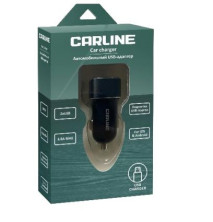 CARLINE CH-2-31A адаптер автомобильный 2хUSB 3.8А Max в прикуриватель 12/24В черный в коробке