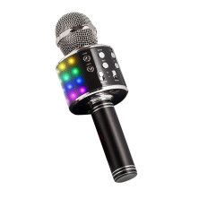 Микрофон WS-858 беспроводной с подсветкой черный