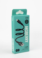 AKSBERRY (6972969383217) X155 для MicroUSB 1м 24A (черный)