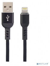 PERFEO (I4316) USB A вилка - Lightning вилка, 2.4A, черный, длина 1 м., Light Premium