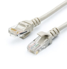 ATCOM (АТ4965) патч-корд литой UTP, RJ45, Cat.5e - 15м, серый