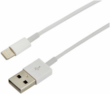 REXANT (18-1121) USB-Lightning кабель для iPhone/PVC/white/1m/REXANT