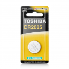 Элемент питания TOSHIBA CR-2025 1/блистер 10/коробка