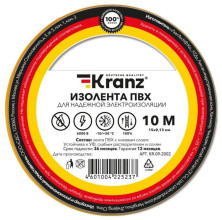 KRANZ (KR-09-2601) ИЗОЛЕНТА ПВХ 0.13Х15 ММ, 20 М, БЕЛАЯ