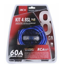 ACV KIT 4.8SL (SILVER=ECO) (4-кан усил-ля 8AWG/MINI ANL 60A)