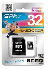 SILICON POWER MicroSDHC 32GB Class 10+адаптер