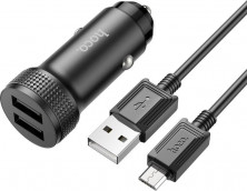 HOCO (6931474795649) Z49 Black АЗУ 2USB 2.4A для micro USB