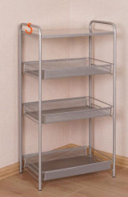 ЗМИ Этажерка "Ладья 34С" (LADYA 34С storage rack), металлик Э558 Мет