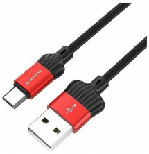 BOROFONE (6931474705976) BX28 USB-microUSB 2.4A 1.0m красный/черный