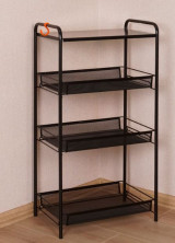 ЗМИ Этажерка "Ладья 34С" (LADYA 34С storage rack), черный Э558 Ч