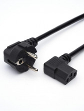 GOPOWER (00-00024536) кабель питания евровилка-C13 (f) 1.8м ПВХ 0.75мм угловой черный (1/125)