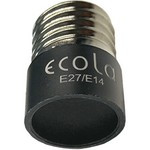 ECOLA A7T14BEAY с цоколя E27 на E14 Черный