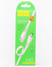 HOCO (6931474711687) X40 USB (m)-microUSB (m) 1.0м - белый