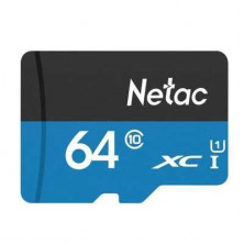 NETAC 64Gb MicroSD P500 + SD адаптер (NT02P500STN-064G-R)