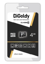 DIGOLDY MicroSDHC 4GB Class10 - б/а