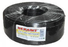 REXANT (01-5109) ШТЛП-4 ССА черный 4 жилы 100м