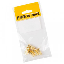 PROCONNECT РАЗЪЕМ АНТЕННЫЙ НА КАБЕЛЬ, ШТЕКЕР F ДЛЯ КАБЕЛЯ RG-6, GOLD, (5ШТ.) (ПАКЕТ) 05-4003-5-9