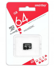 SMARTBUY (SB64GBSDCL10-00LE) MicroSDXC 64GB Class10 LE