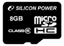 SILICON POWER MicroSDHC 8GB Class6(5)