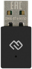 DIGMA Сетевой адаптер WiFi + Bluetooth DWA-BT4-N150 N150 USB 2.0 (ант.внутр.) 1ант. (упак.:1шт)