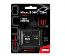 QUMO (17560) MicroSDHC 16GB - CLASS 10, c адаптером