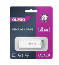 OLMIO U-181 USB-Flash 8GB, USB2.0 белый (42081)