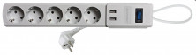 СПУТНИК SP-518USB сет. фильтр - 5роз х 1,8м