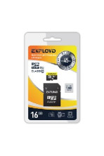 EXPLOYD MicroSDXC 16GB Class10 + адаптер SD (45MB/s)