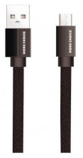 More choice (4627151194462) K20m Дата-кабель USB 2.1A для micro плоский USB - 1м Black