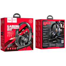 Наушники W103 Gaming headphones проводные HOCO черные