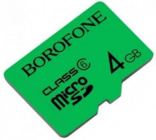 BOROFONE (6931474701206) 4GB Micro-SD Class 6 Red