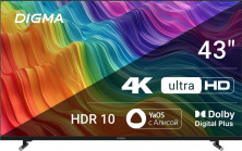 DIGMA DM-LED43UBB33 UHD SMART Яндекс