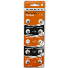 Элемент питания (LR521) AG0 MINAMOTO 10/блистер