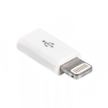 PERFEO I4313 переходник для IPHONE, MICRO USB розетка - 8 PIN (LIGHTNING) серебро