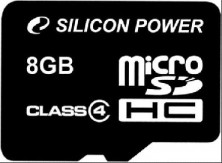 SILICON POWER MicroSDHC 8GB Class4