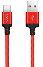 HOCO (6957531062875) X14 USB (m)-Type-C (m) 1.0м - красный/черный