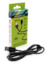 ERGOLUX (15096) ELX-CDC03-C02 USB-Lightning 1,2м черный