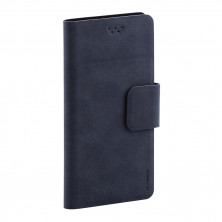 Универсальный чехол-книжка для смартфонов "Maverick" Slimcase, упаковка пластик, размер 5,0-5,2", L, алькантара, синий