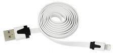 REXANT (18-1974) USB-Lightning кабель для iPhone/PVC/flat/white/1m/REXANT