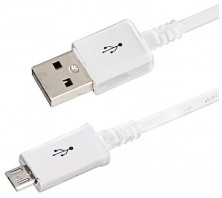 REXANT (18-4269-20) USB кабель microUSB длинный штекер 1 м белый