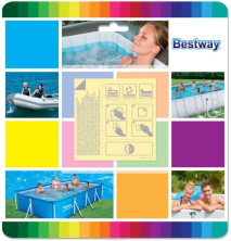 BESTWAY Ремонтный набор, водостойкий, 10 шт., 62091