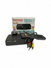 Цифровой телевизионный приемник World Vision T644D3 (T2+C, пластик, дисплей, без кнопок, встроенный БП, IPTV, Dolby)
